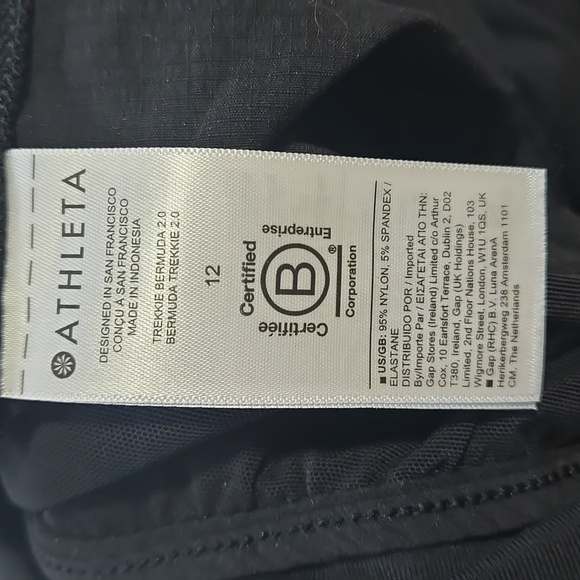 Athleta Women's Trekkie Bermuda 2.0 Black Size 12 - Picture 9 of 10